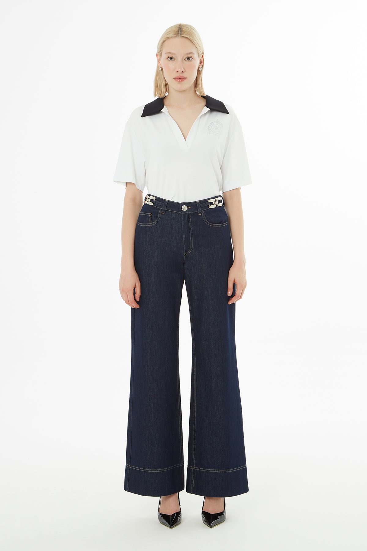 Duble Paçalı Jean Pantolon