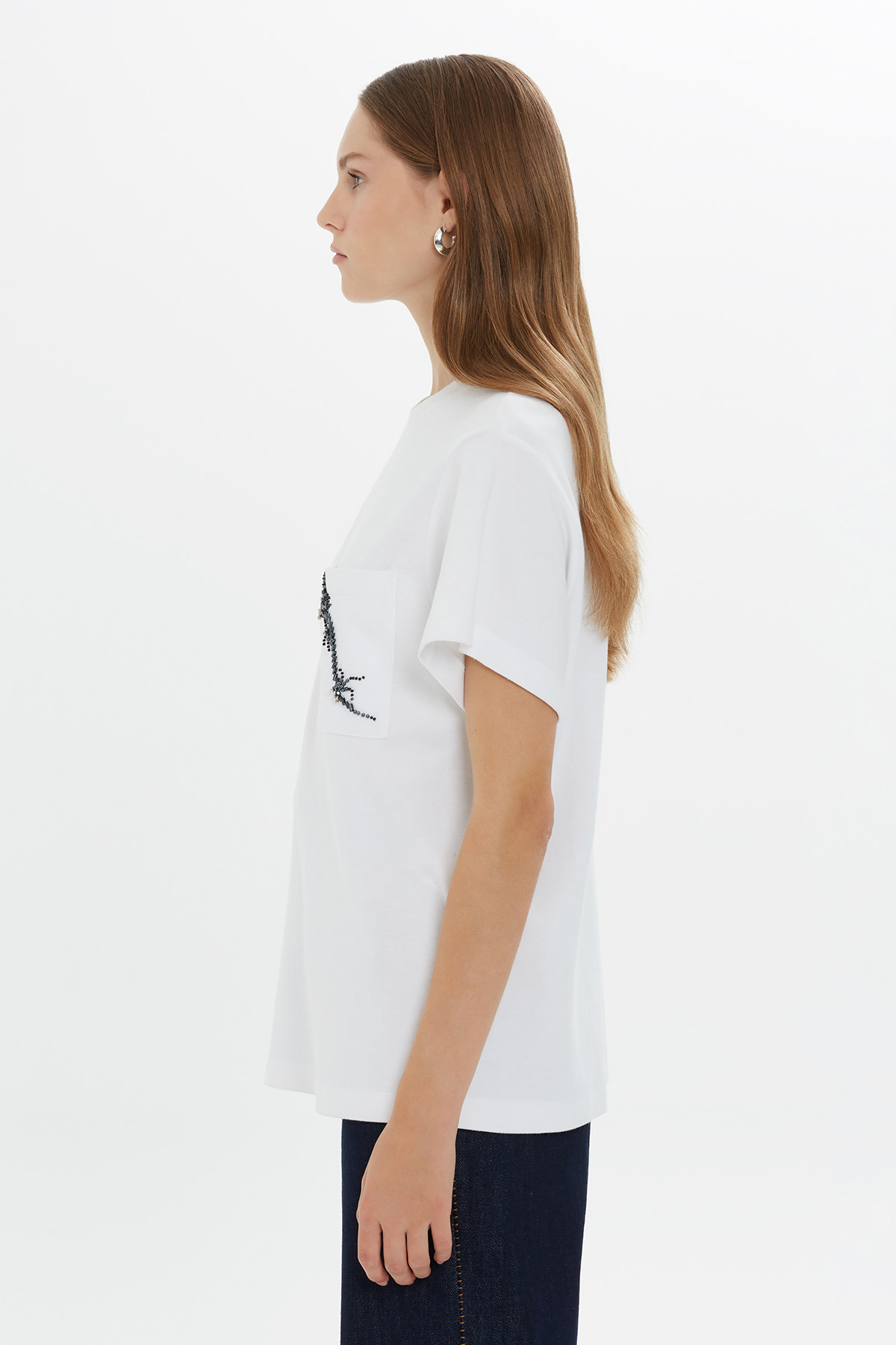 Kısa Kollu Klasik Coton T-shirt