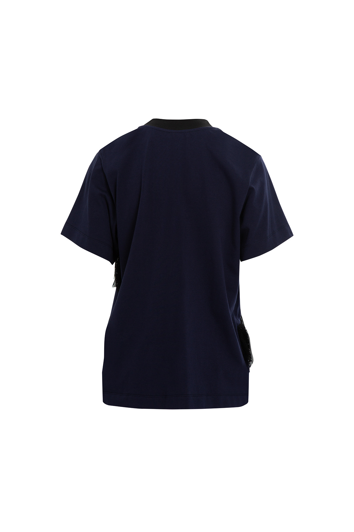 Dantel Detaylı Kısa Kollu T-Shirt