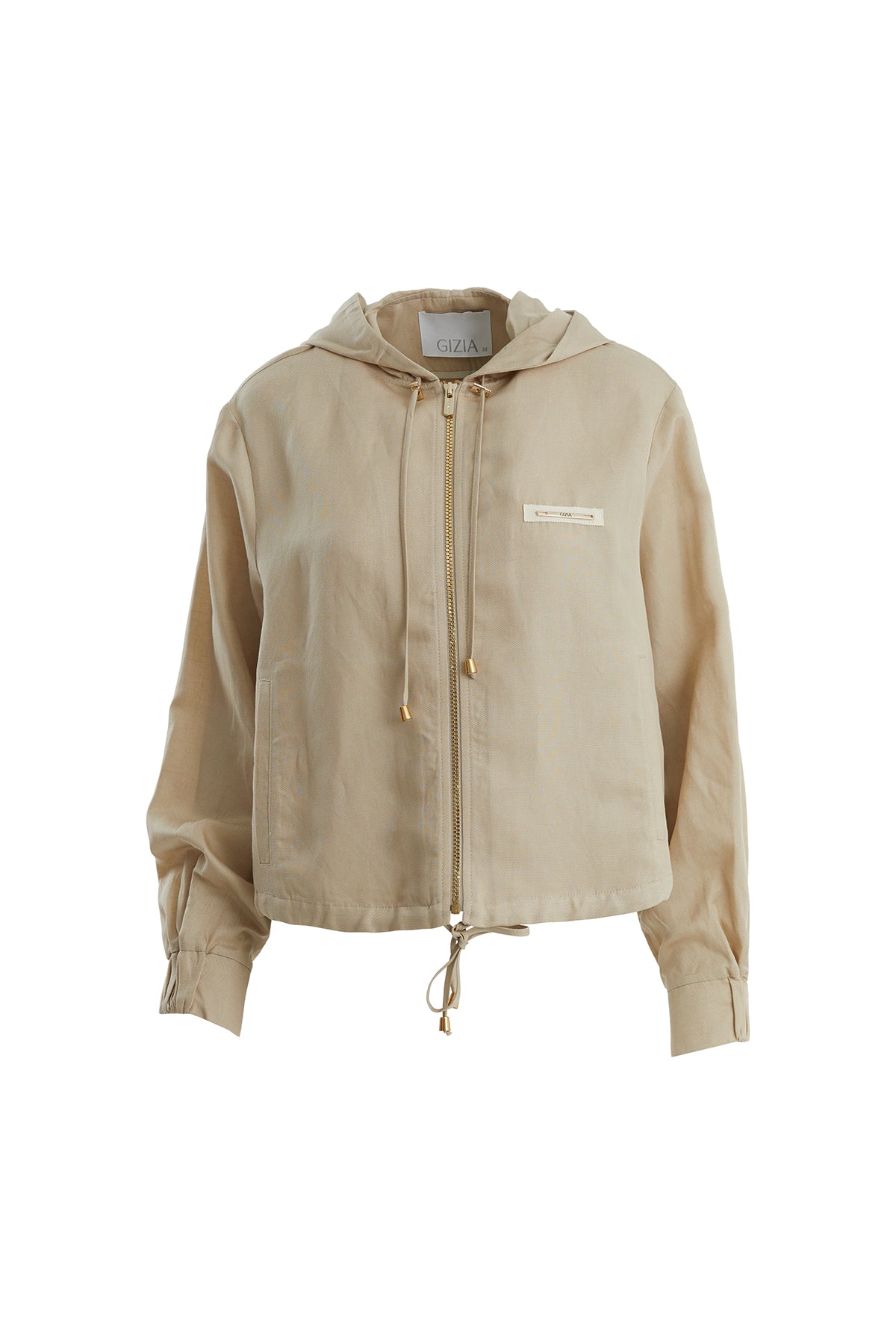 Logo Detaylı Bej Sweatshirt