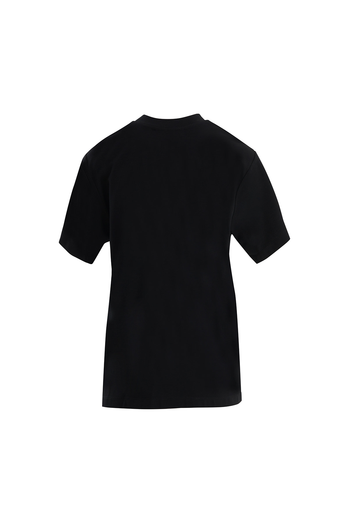 Tül Şerit Aksesuarlı Siyah T-Shirt