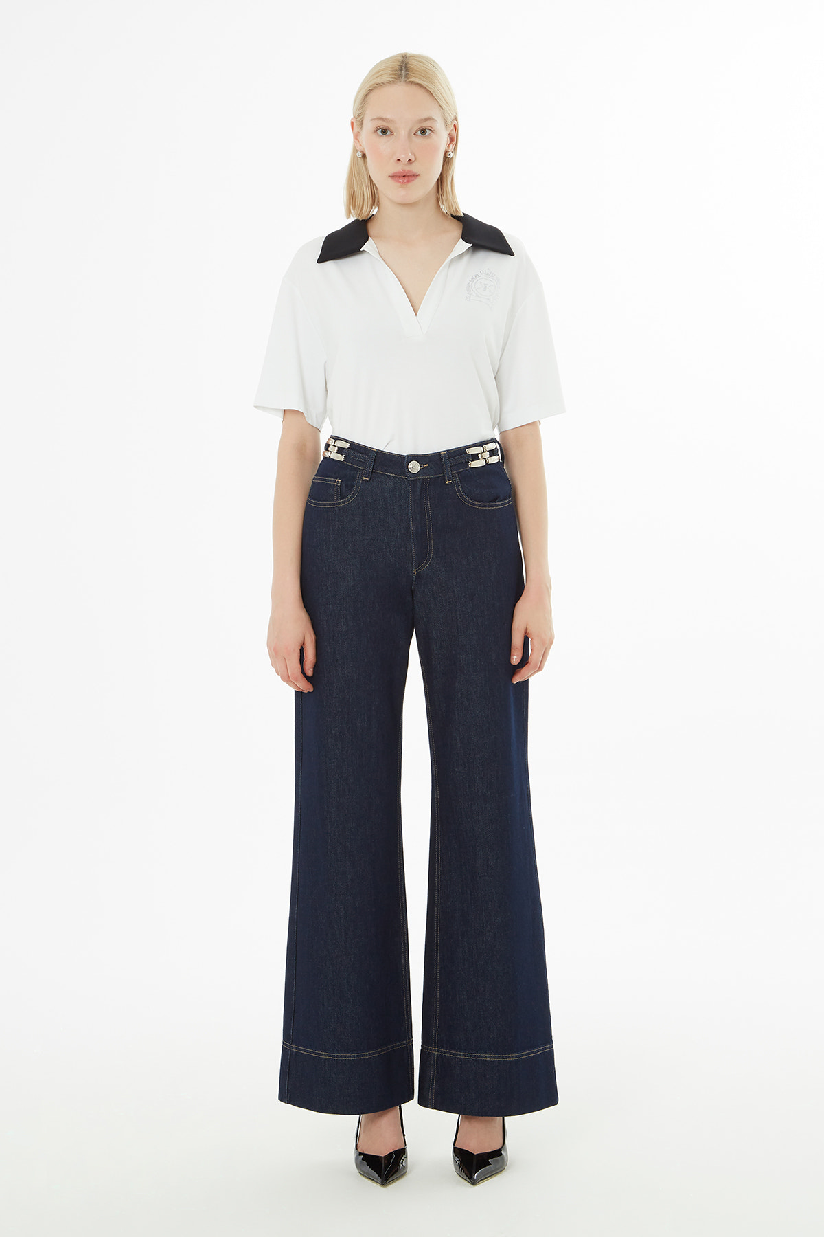 Duble Paçalı Jean Pantolon