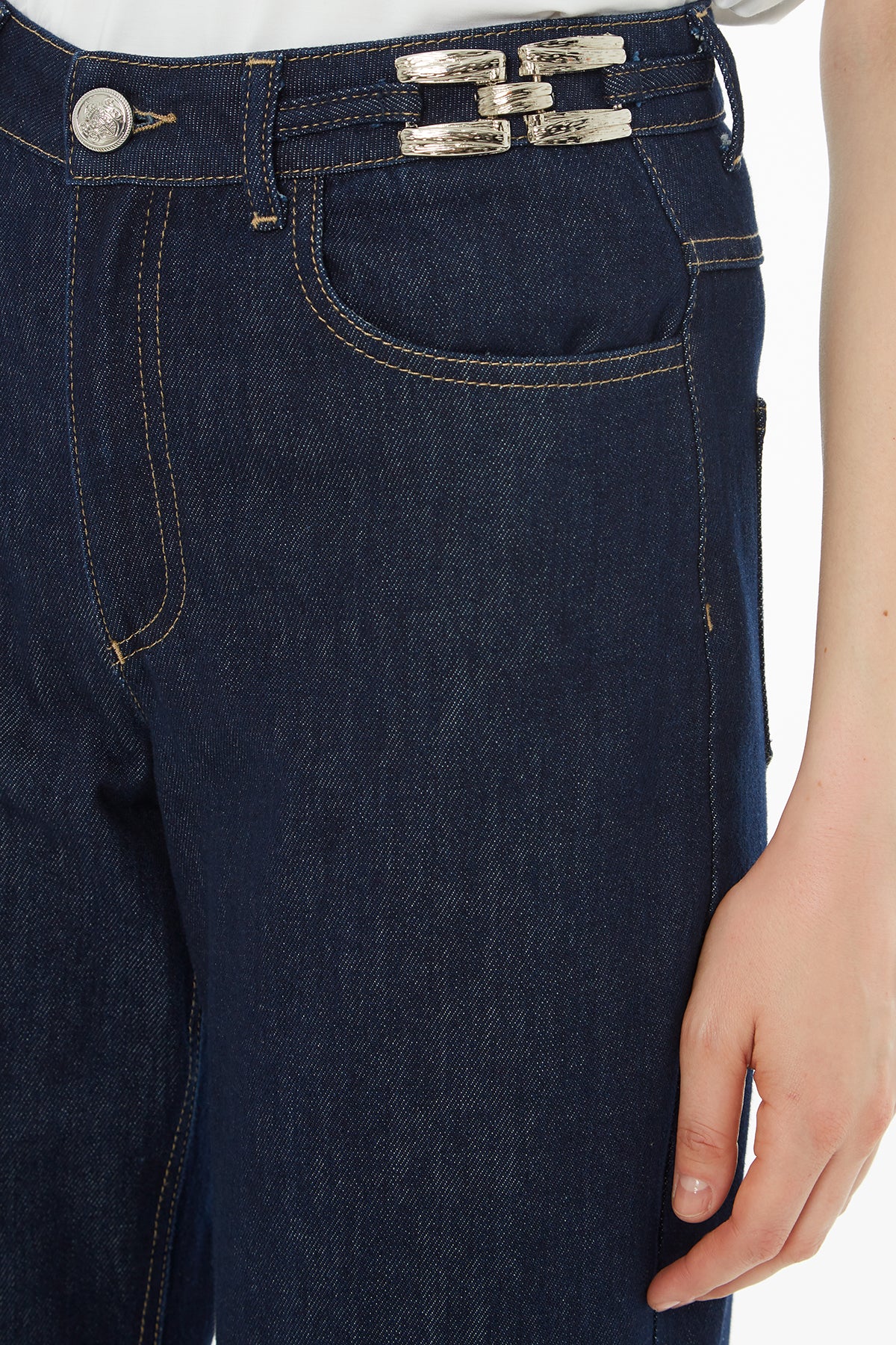 Duble Paçalı Jean Pantolon