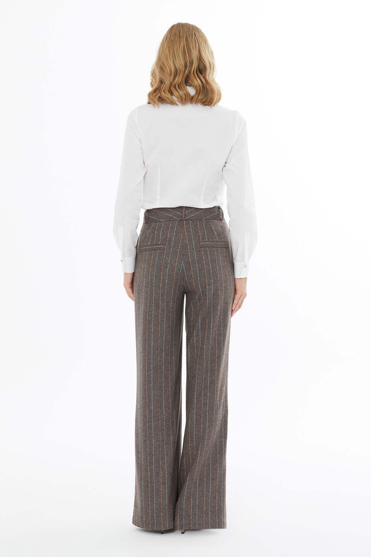 Çizgili Palazzo Pantolon