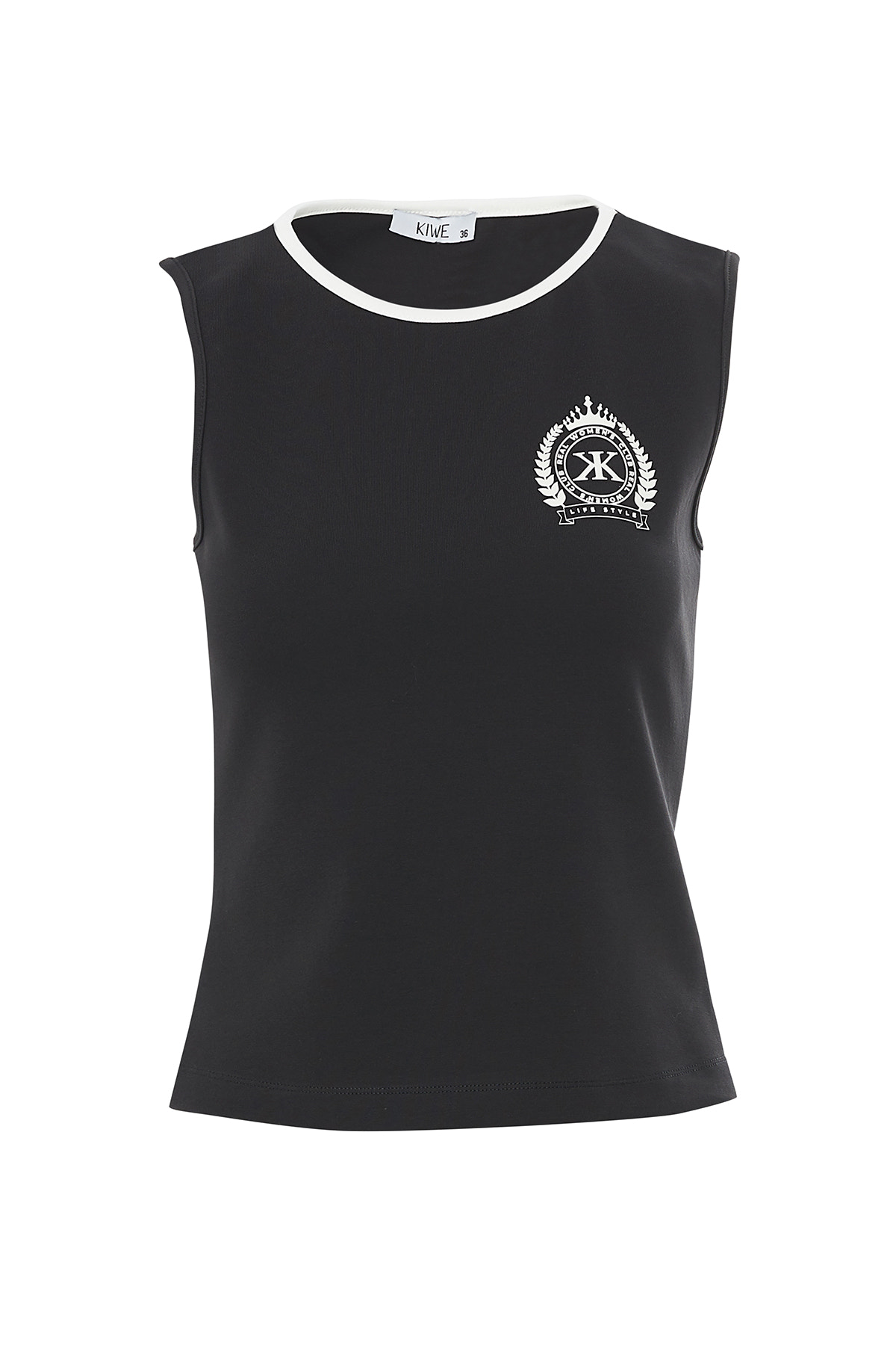 Kolsuz Bisiklet Yaka T-Shirt