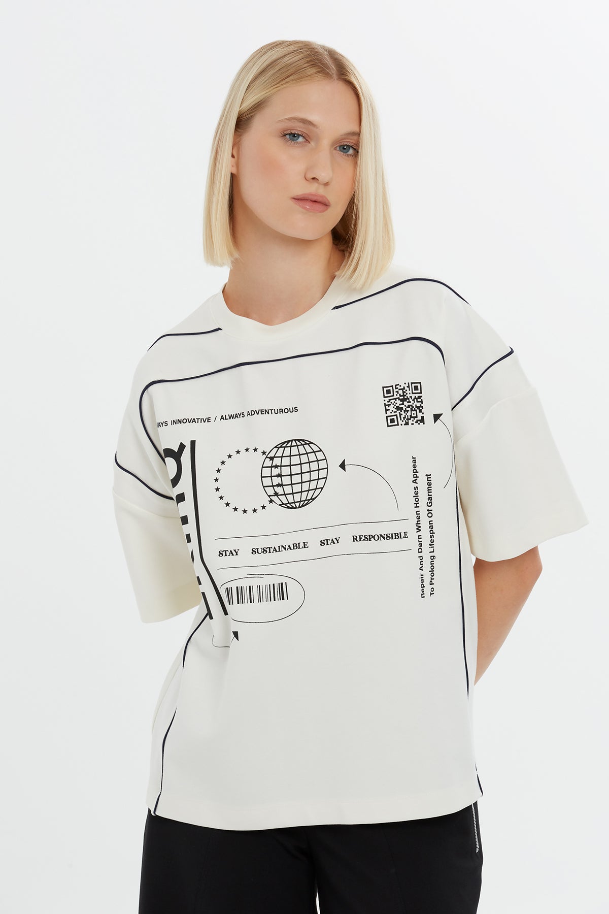 Grafik Baskılı T-shirt