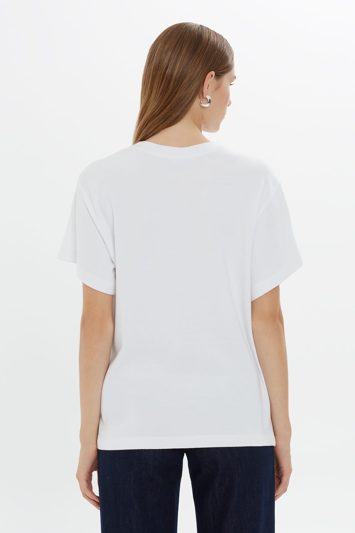 Kısa Kollu Klasik Coton T-shirt