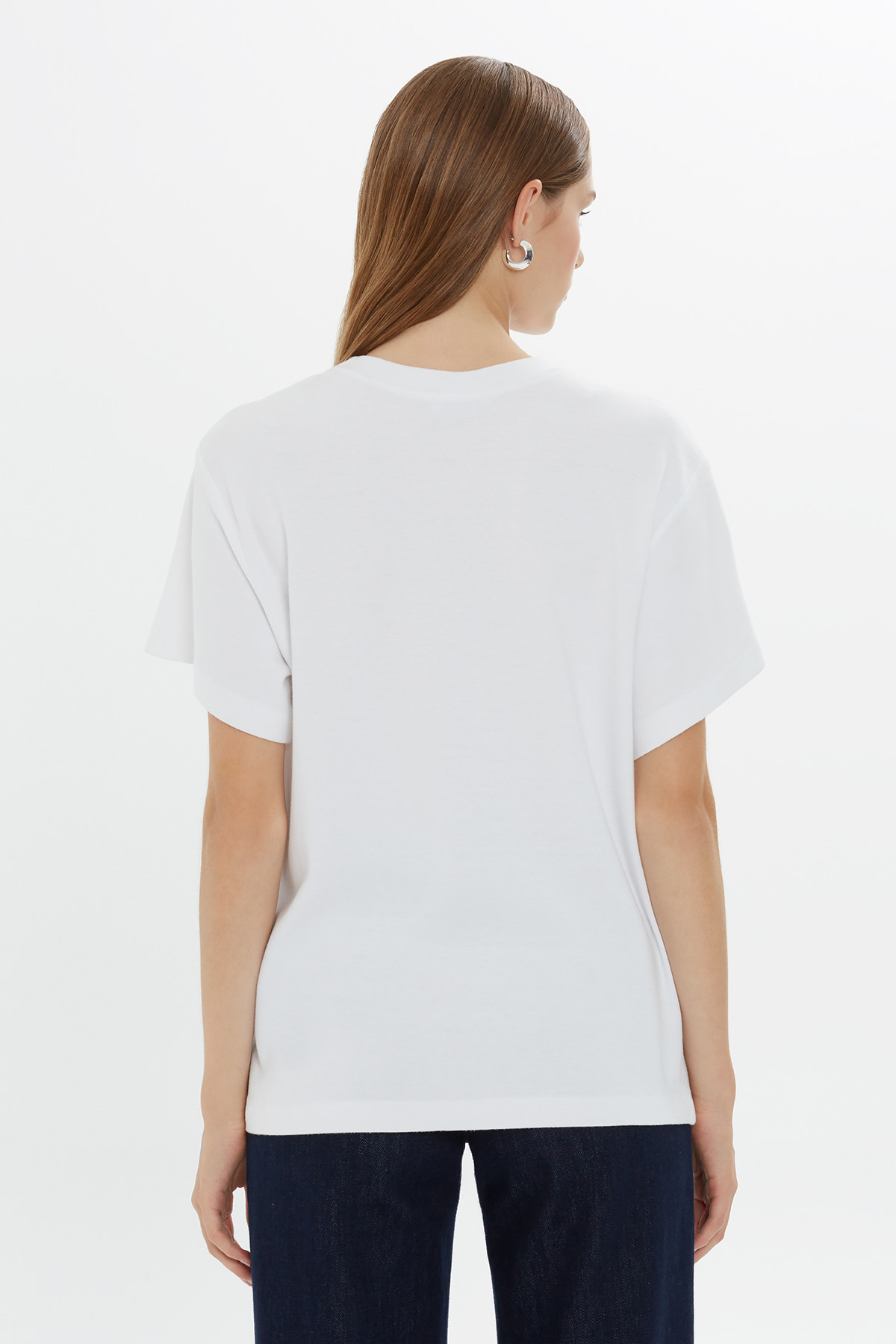 Kısa Kollu Klasik Coton T-shirt