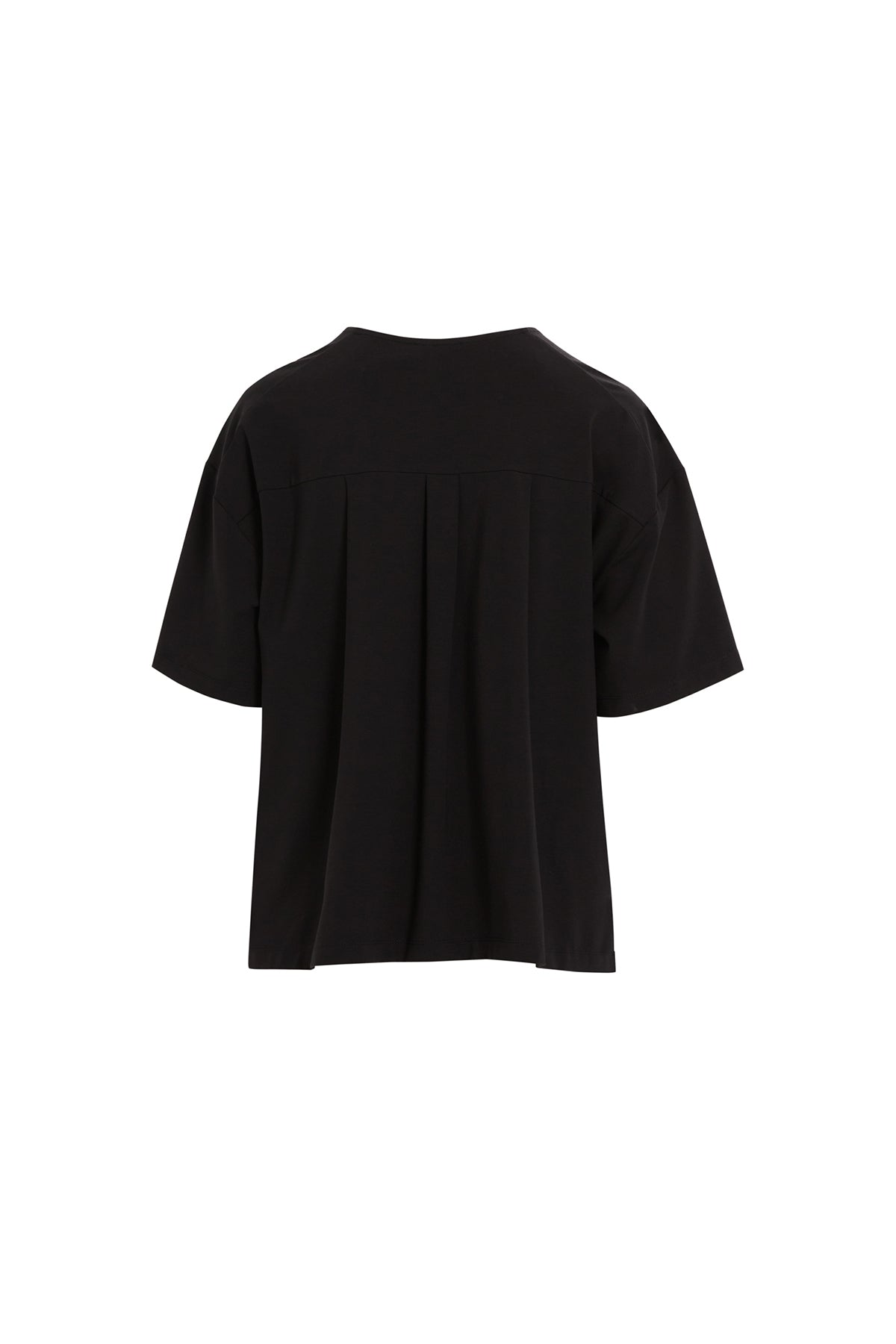 Ön Kısmı Pano Garnili Boncuk İşlemeli Kısa Kollu T-Shirt
