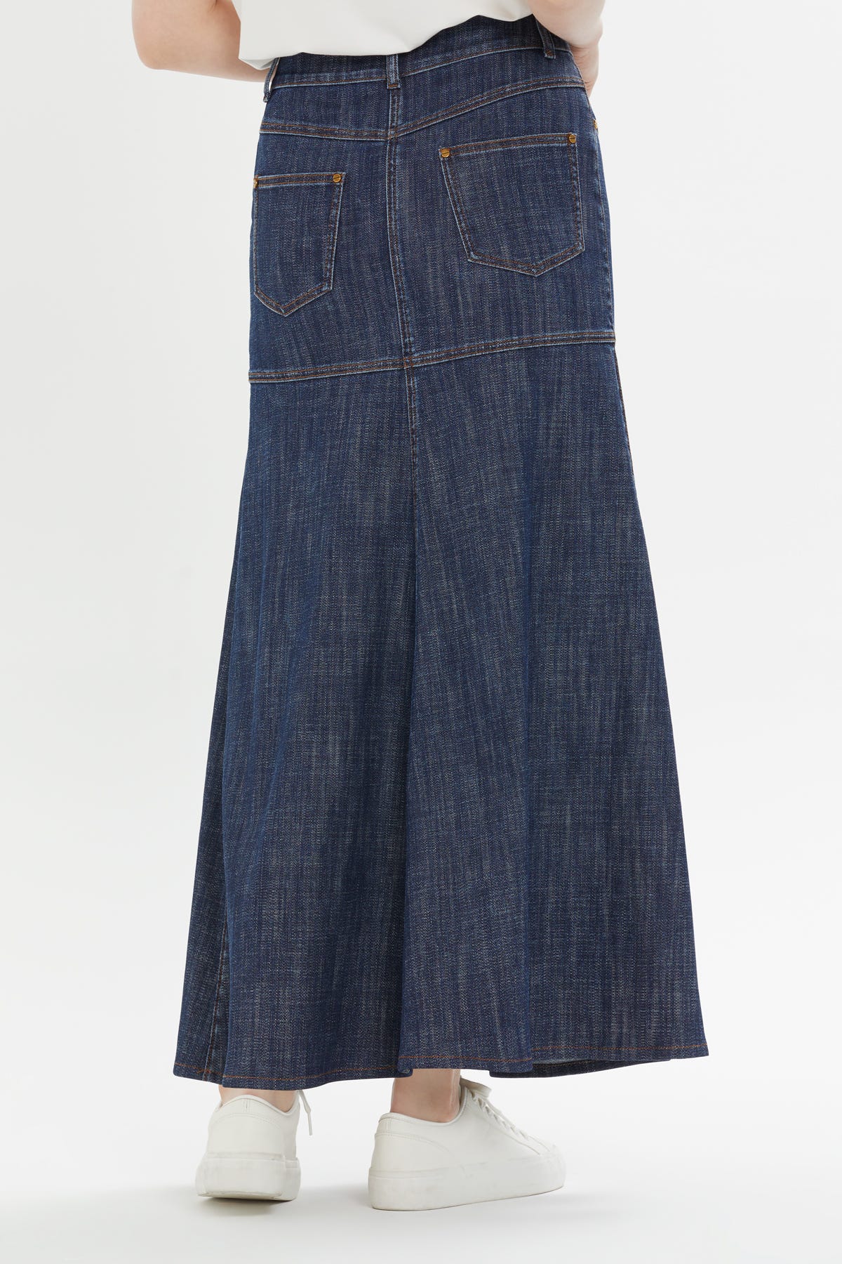 Uzun Denim Etek