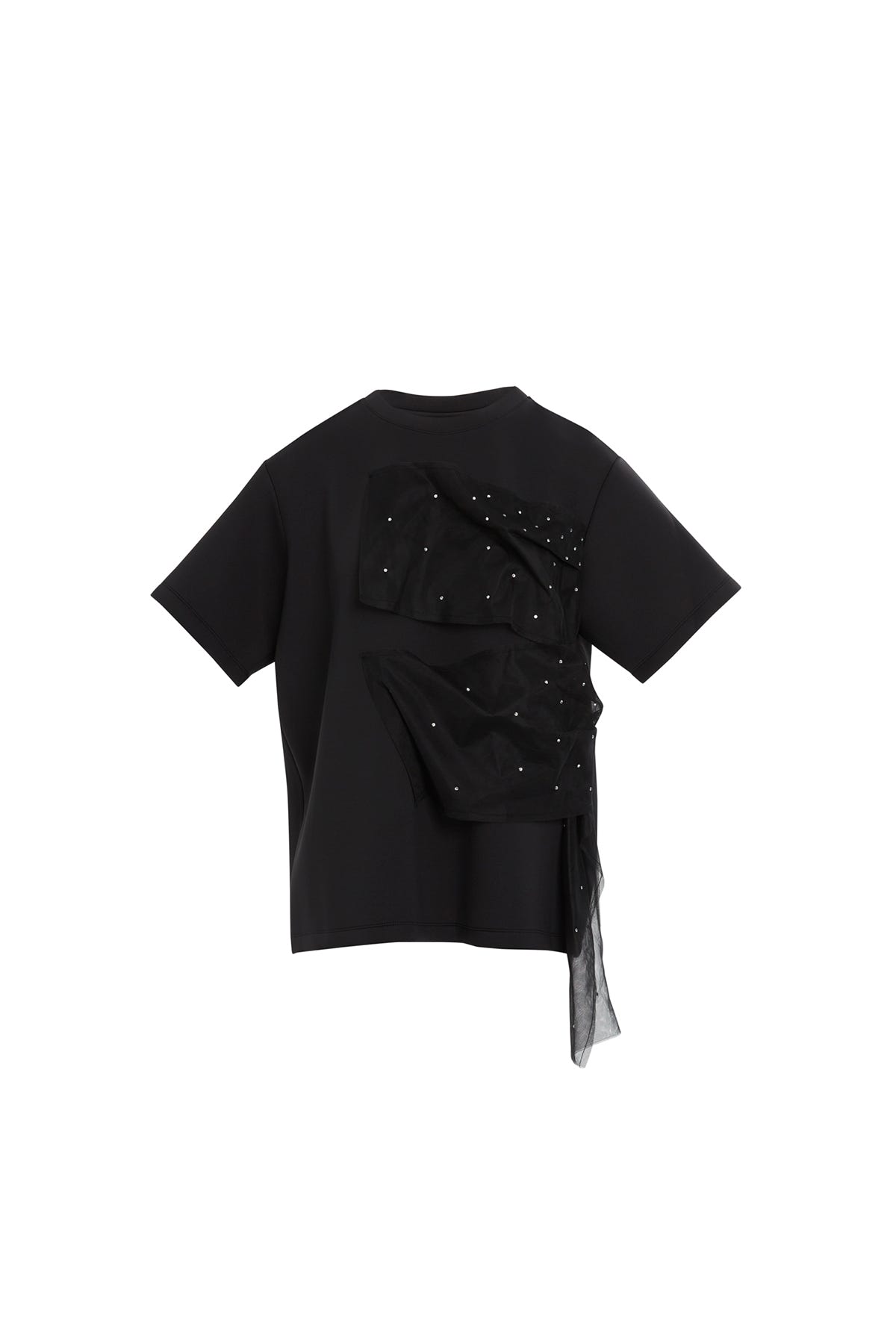 Tül Ve Boncuk Detaylı T-shirt