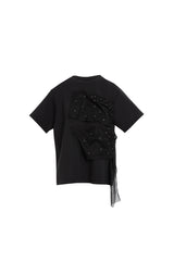 Tül Ve Boncuk Detaylı T-shirt