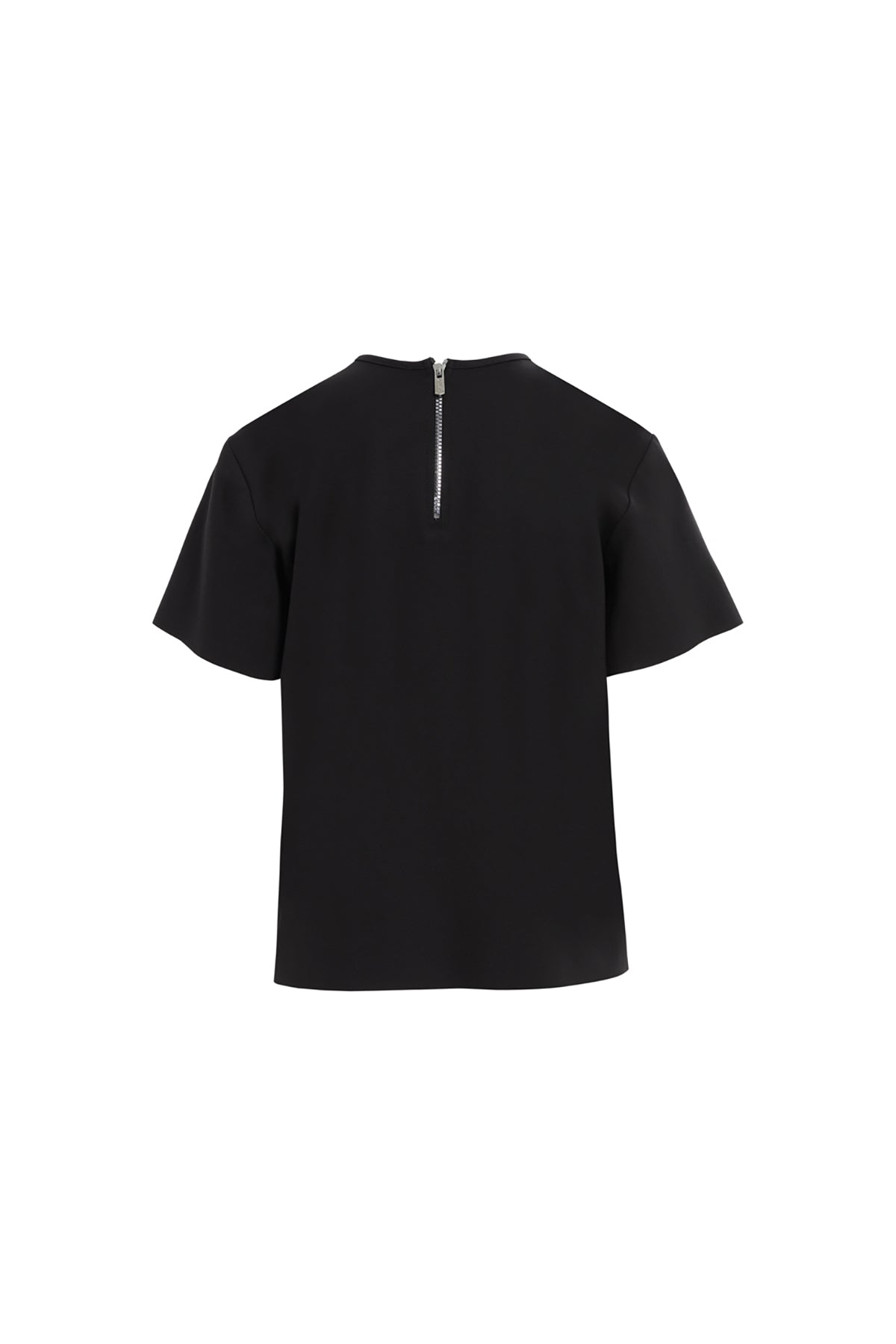 Önü Boncuk İşlemeli Kısa Kollu T-shirt