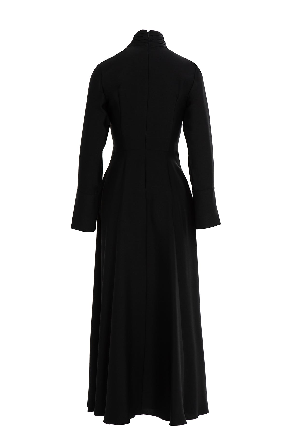 Yakası Broş Detaylı Maxi Elbise
