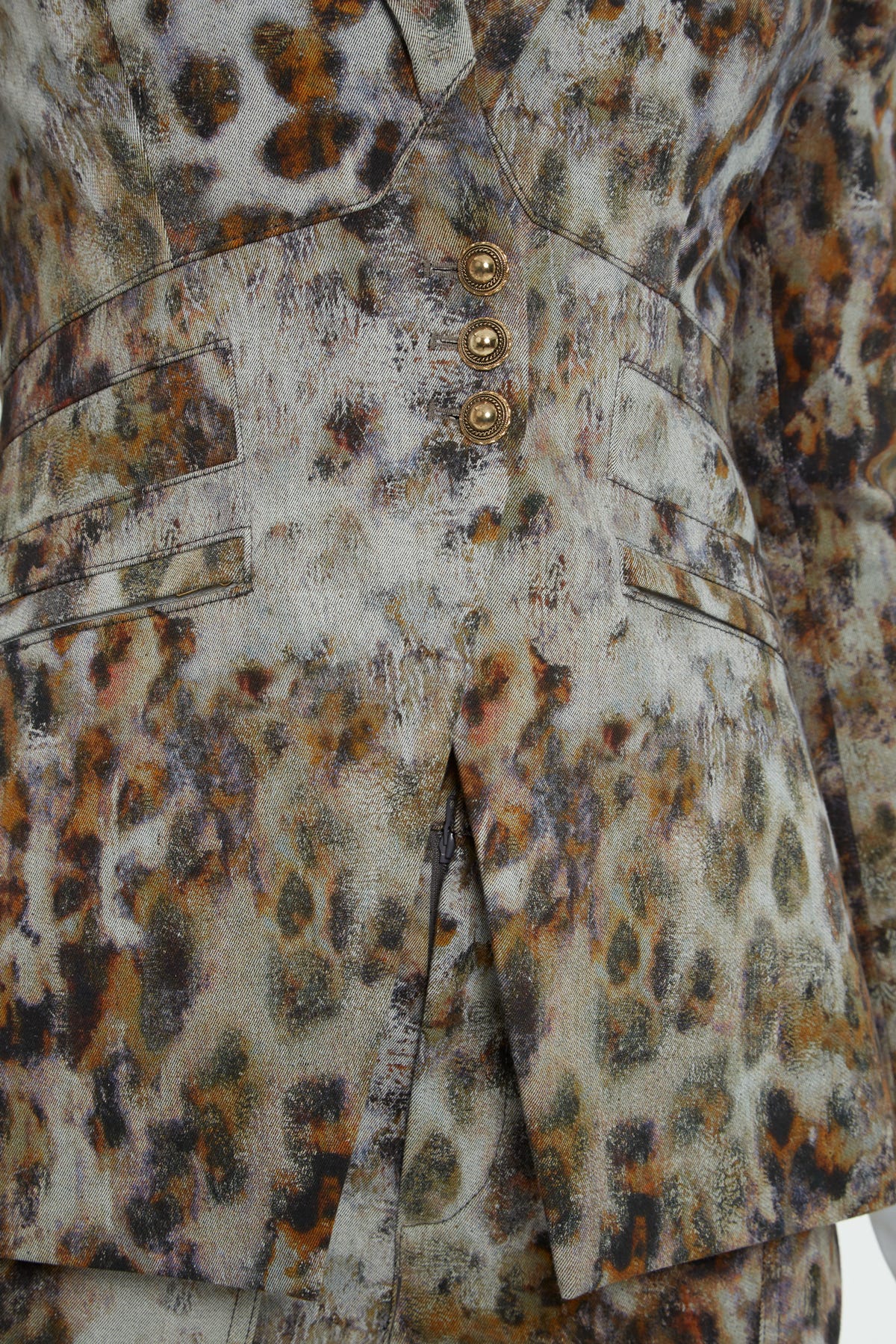Leopar Desenli Astarlı Ceket