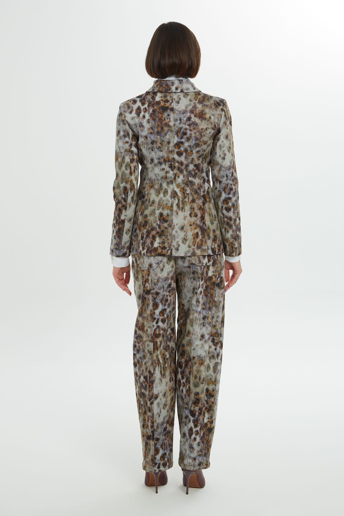 Leopar Desenli Astarlı Ceket