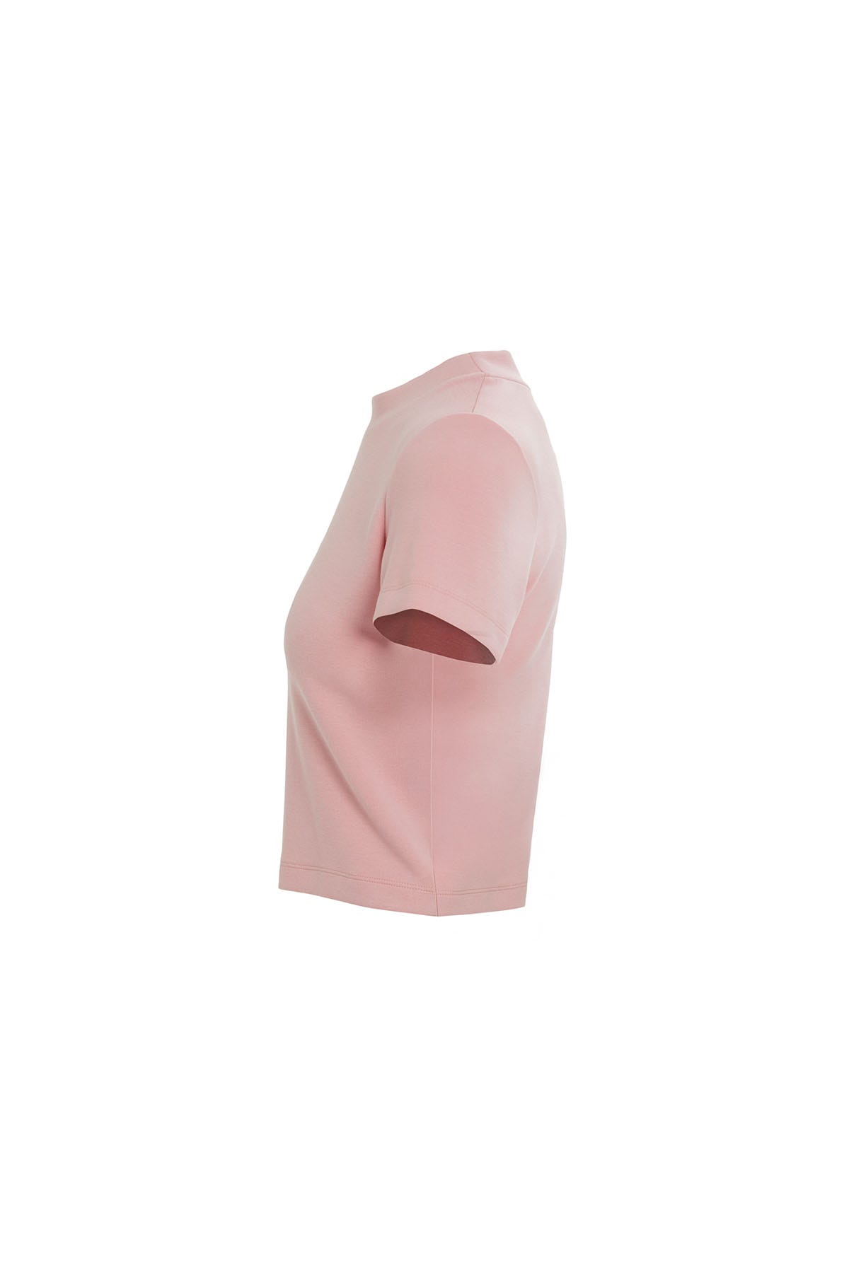 Metal Aksesuarlı Pembe T-shirt