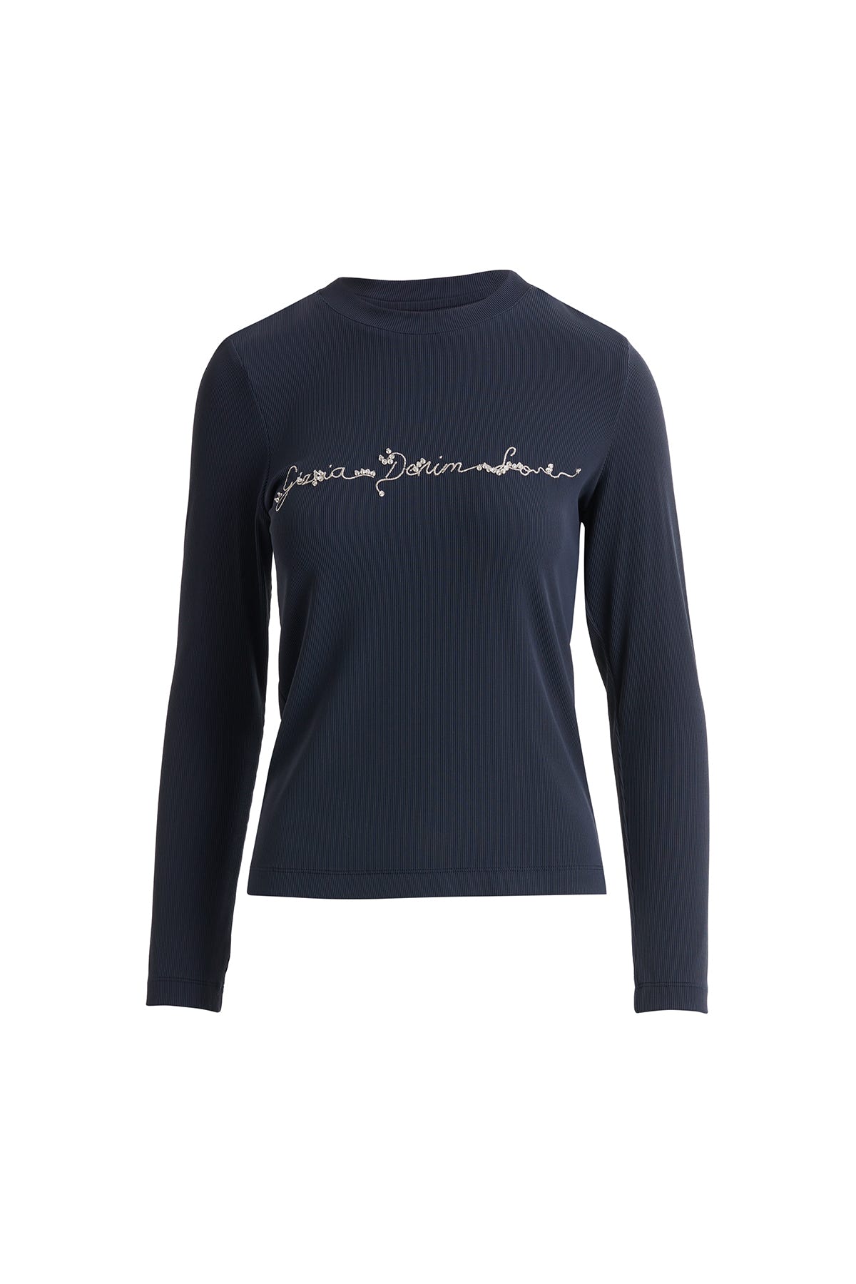 Simli Nakış Detaylı Ve İşlemeli T-shirt