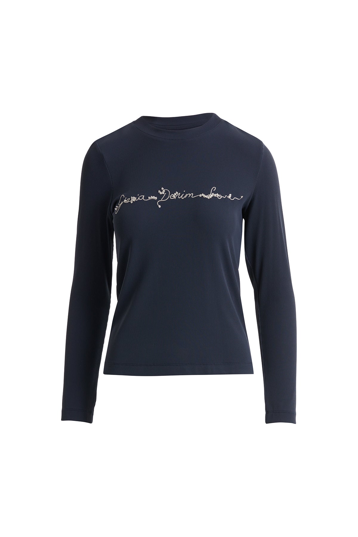 Simli Nakış Detaylı Ve İşlemeli T-shirt