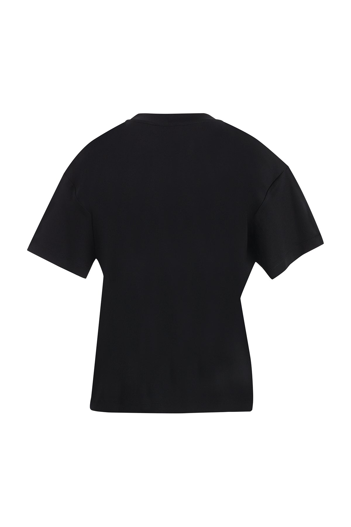 Kabartma Nakışlı İşlemeli Siyah T-Shirt