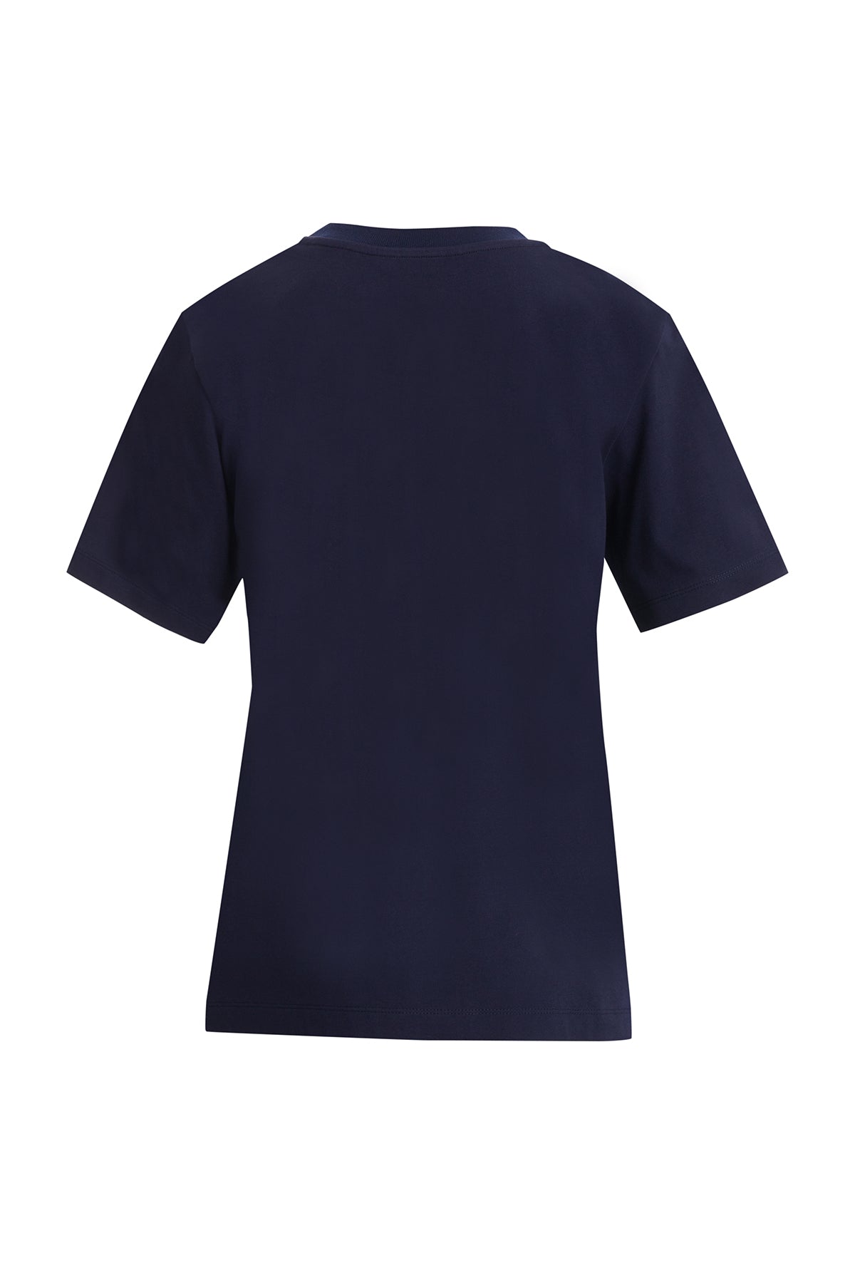 Yakası İşleme Detaylı Lacivert T-Shirt