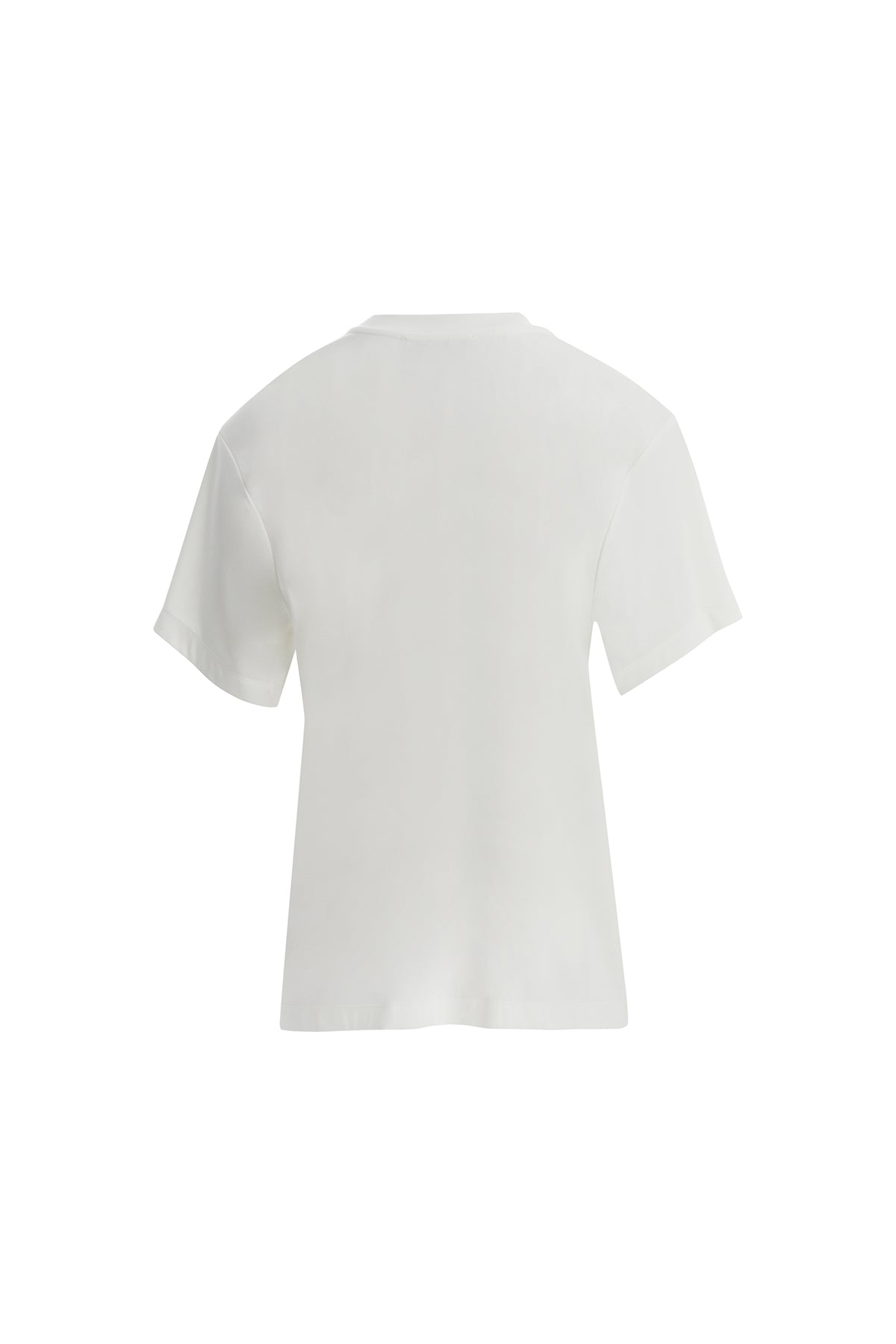 Çiçek Nakışlı Ekru T-Shirt