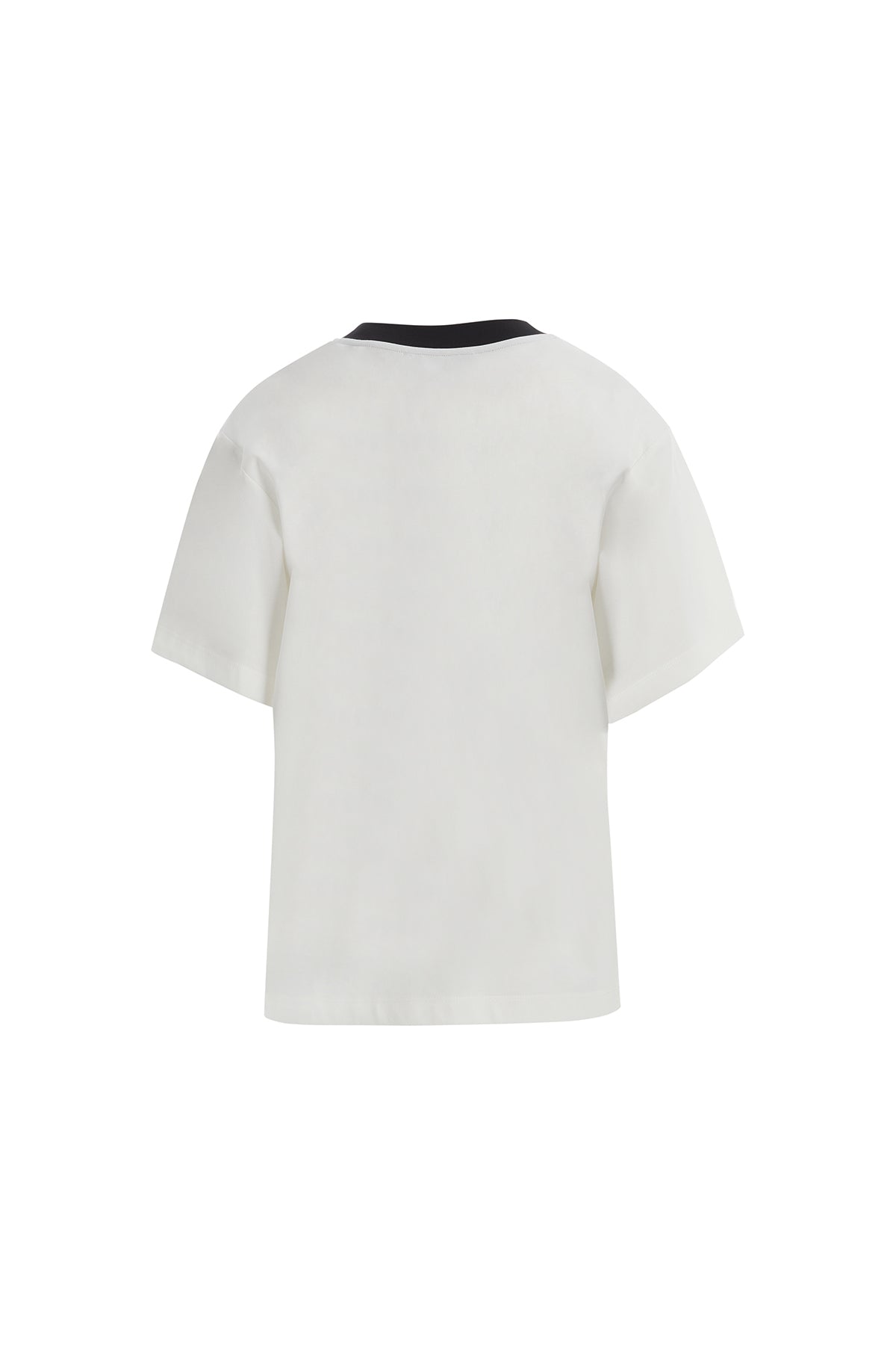 Şerit Ve Aksesuar Detaylı Ekru T-Shirt