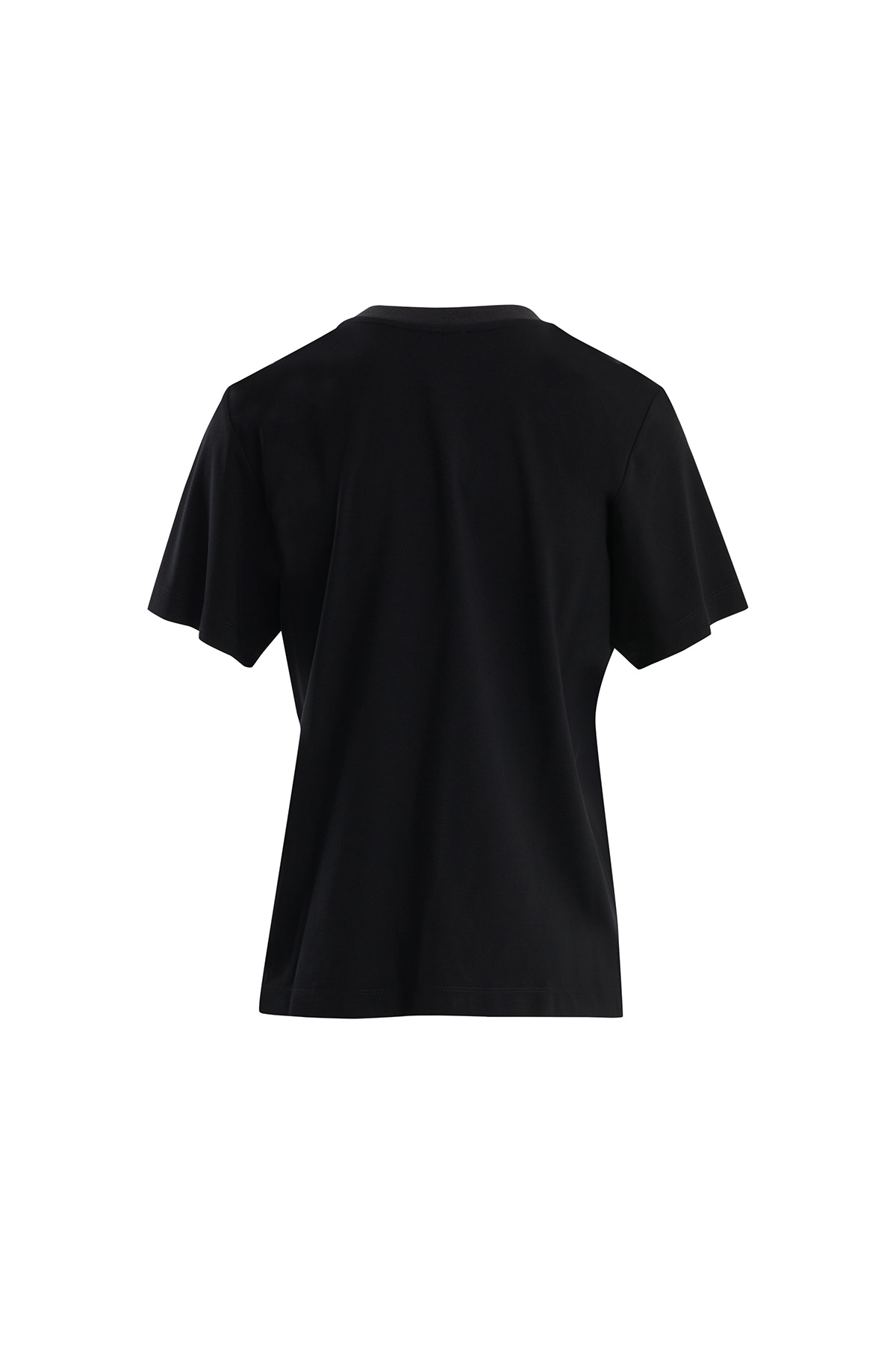 Boncuk İşlemeli Siyah T-Shirt