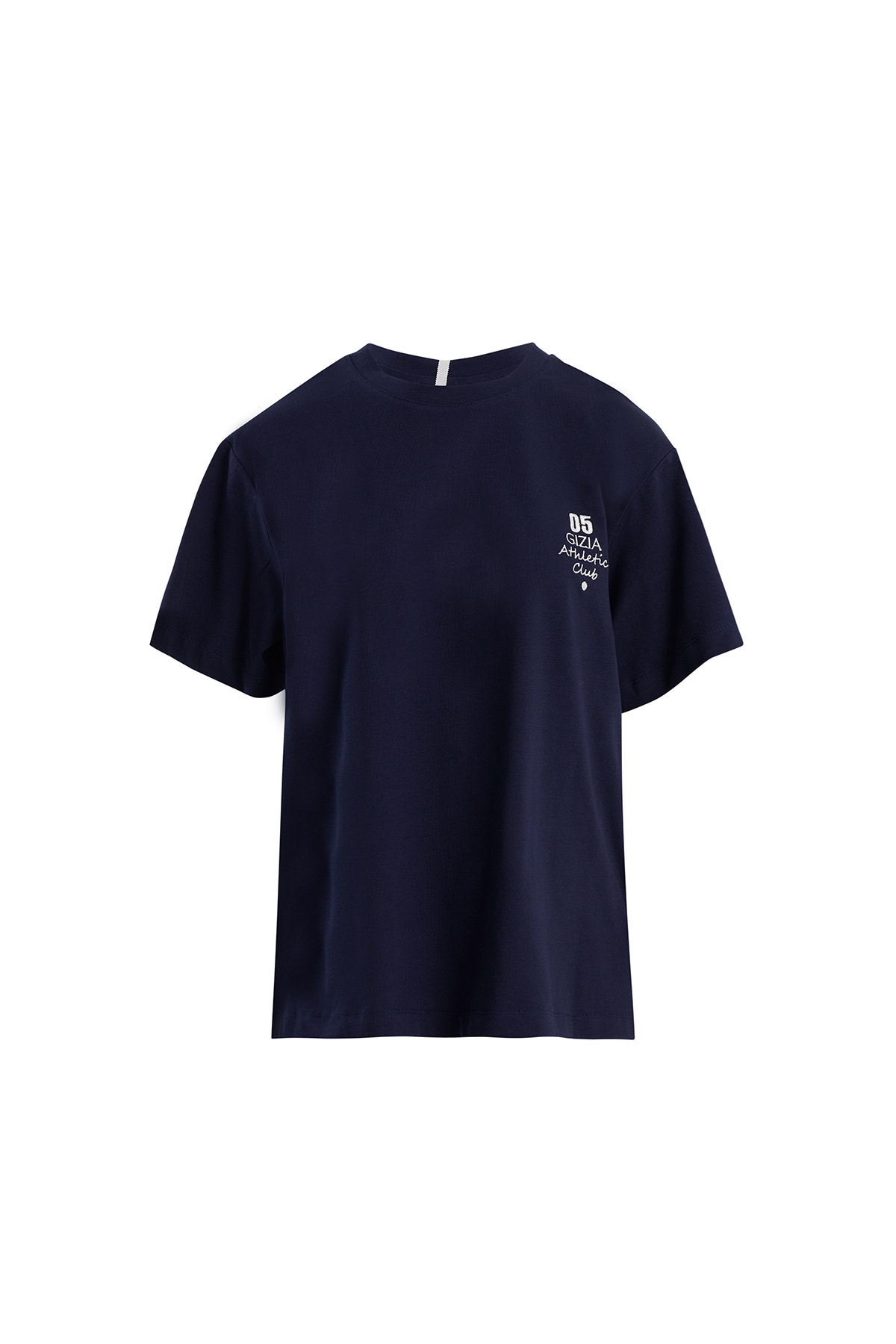 Taş Baskılı Oversize Lacivert T-Shirt