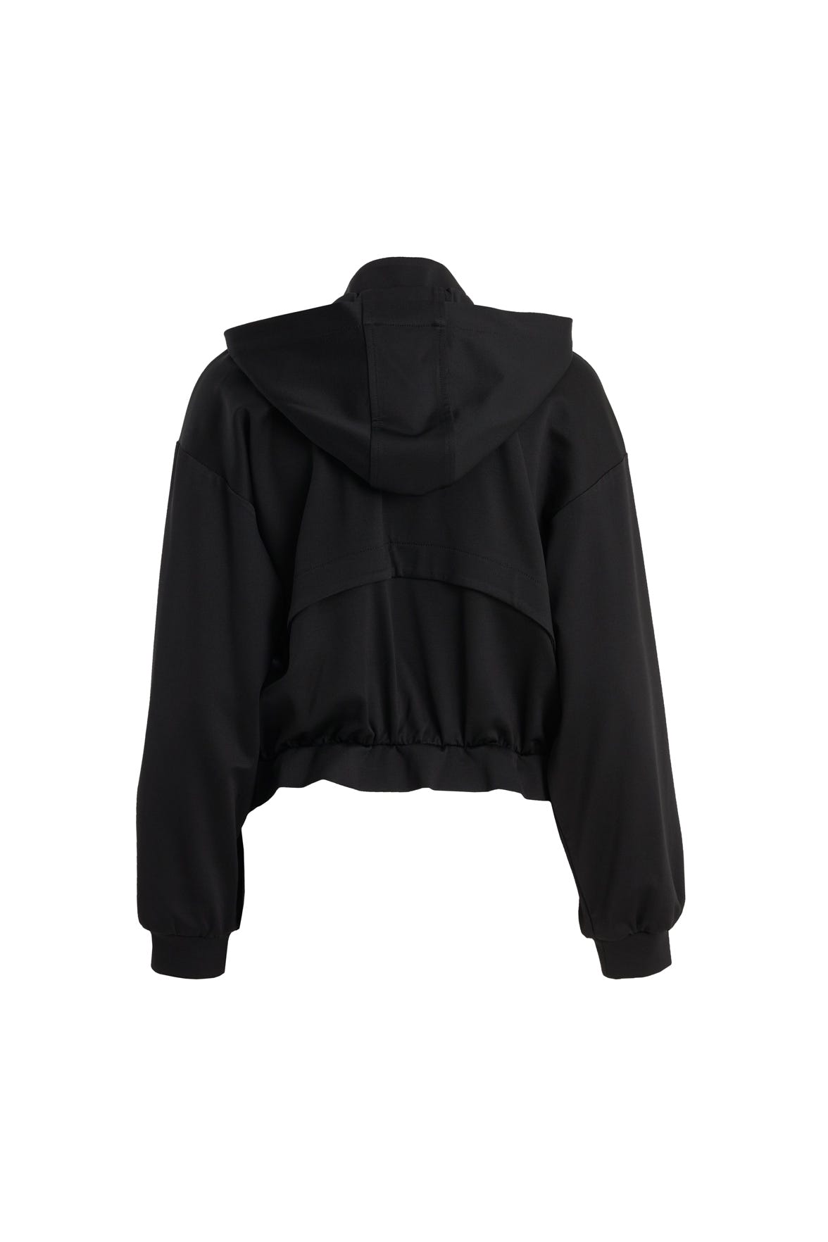 Nakışlı Kapüşonlu Siyah Sweatshirt