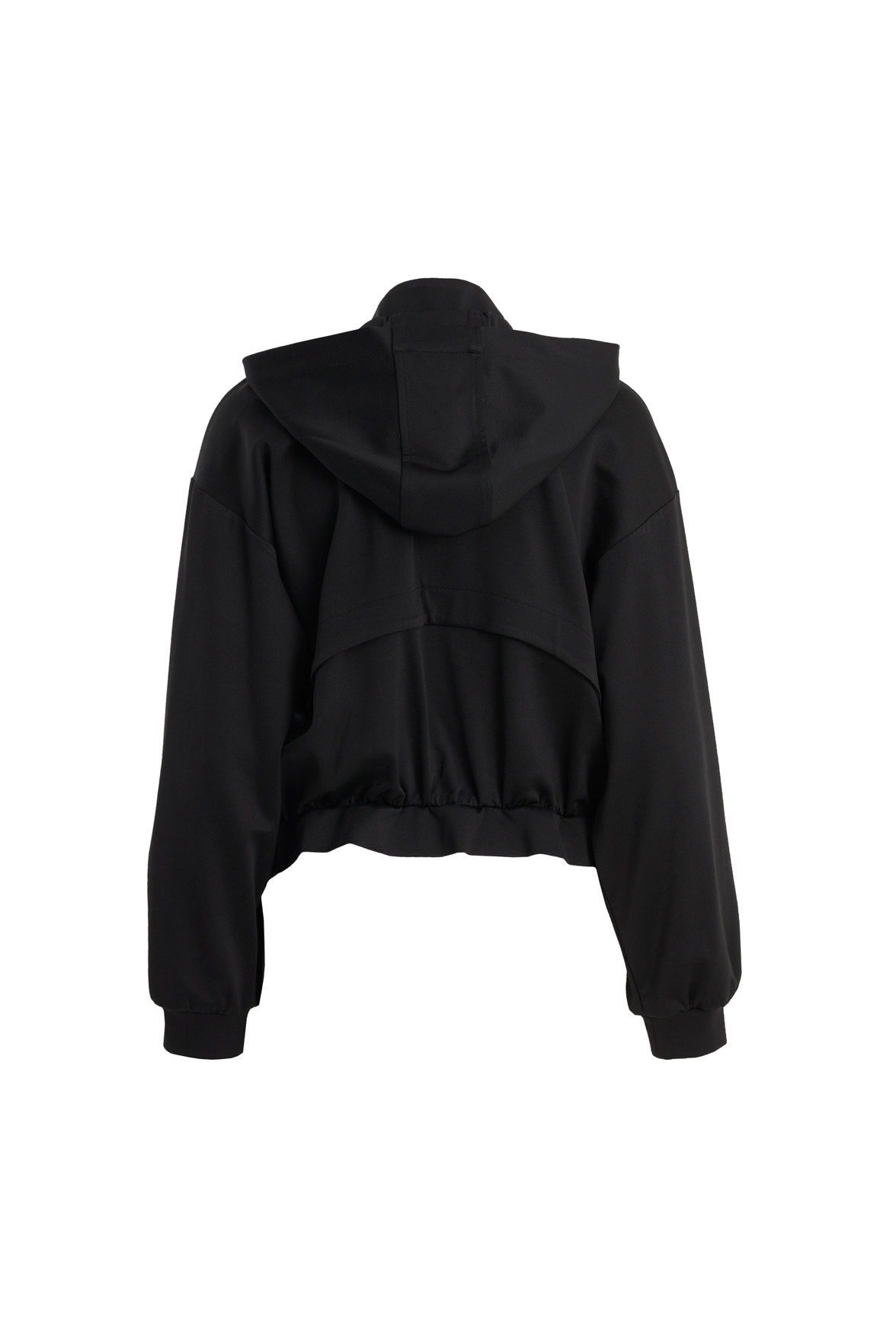 Nakışlı Kapüşonlu Siyah Sweatshirt