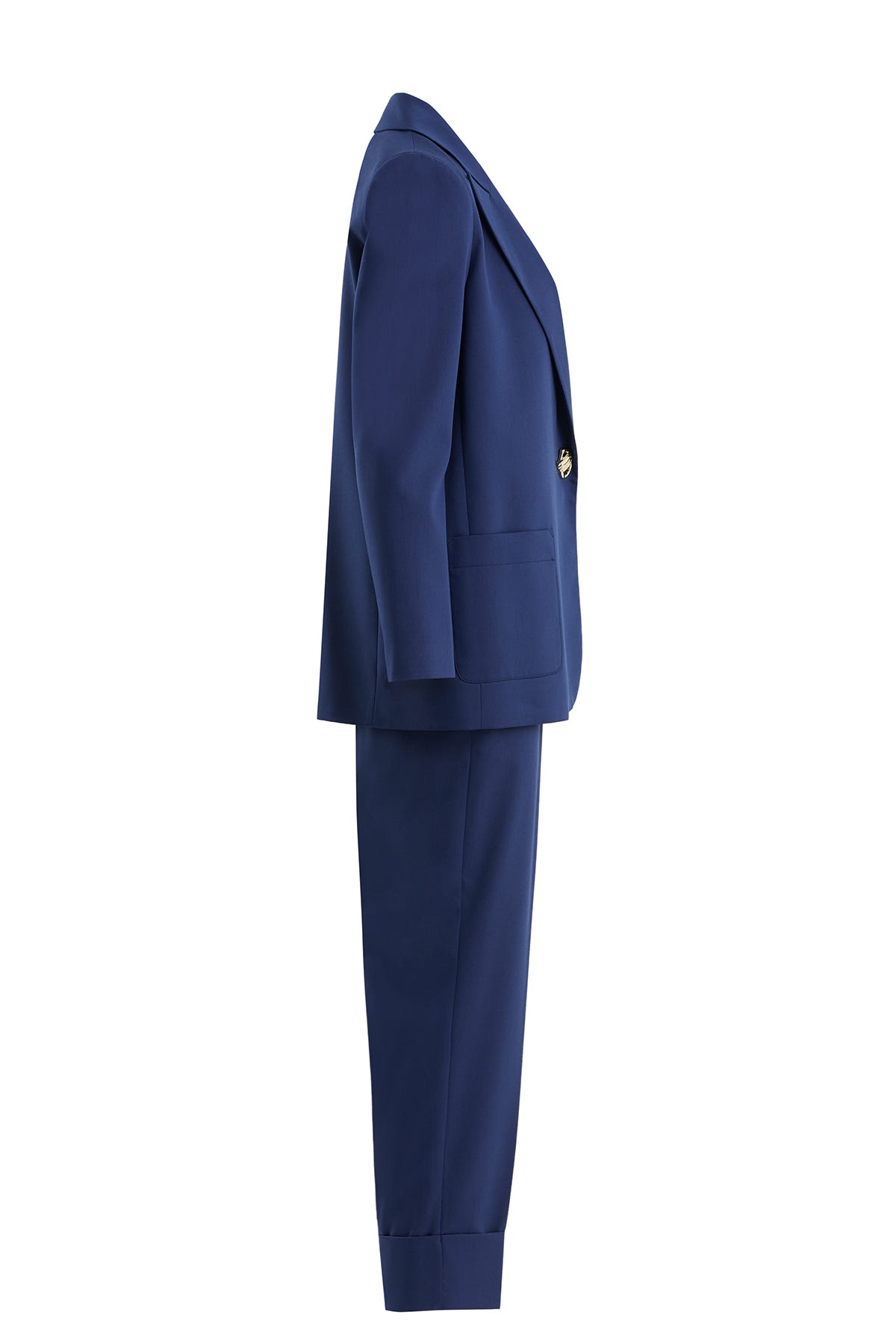 Tek Düğmeli Lacivert Blazer Takım
