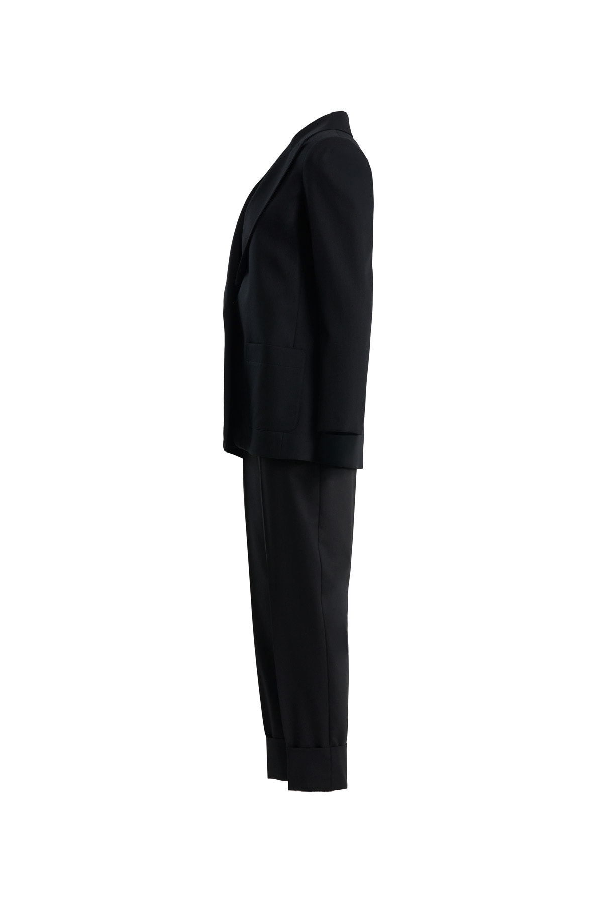 Tek Düğmeli Siyah Blazer Takım