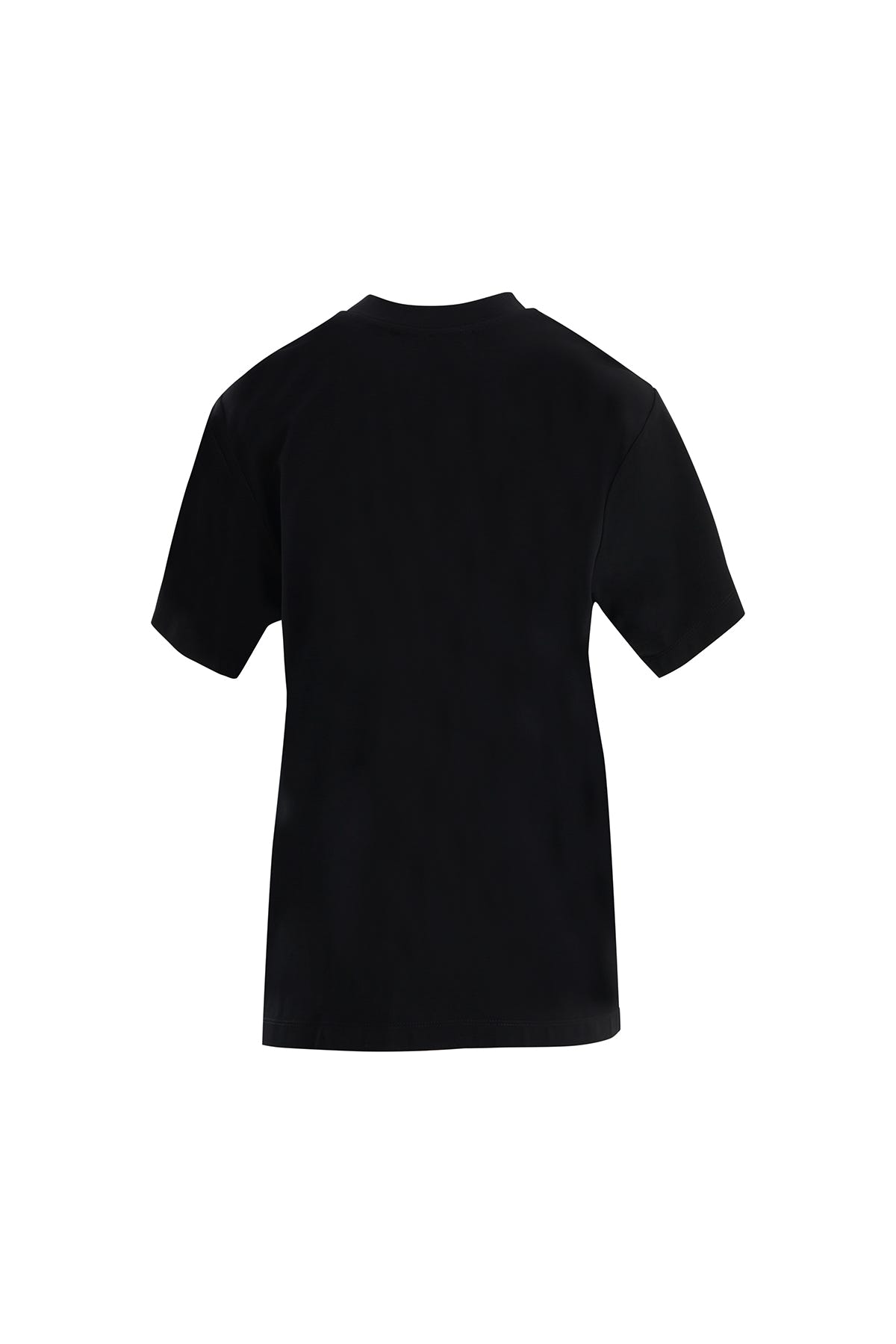 Tül Şerit Aksesuarlı Siyah T-Shirt