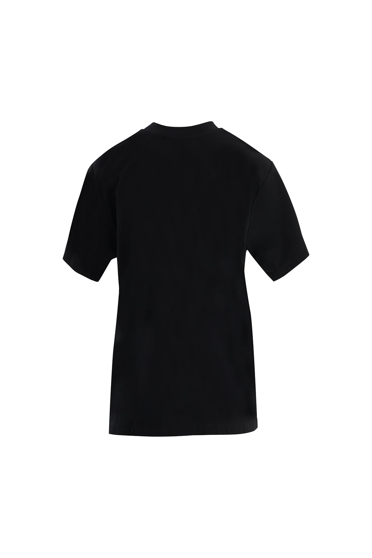 Tül Şerit Aksesuarlı Siyah T-Shirt